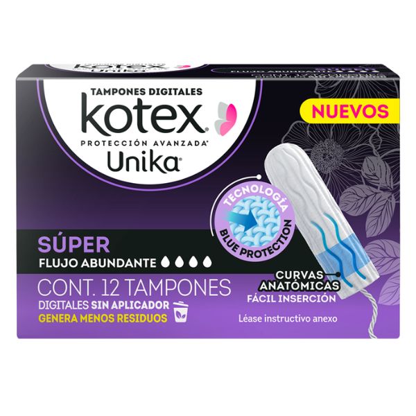 Kotex Tampones Digitales Super Caja con 12 Tampones