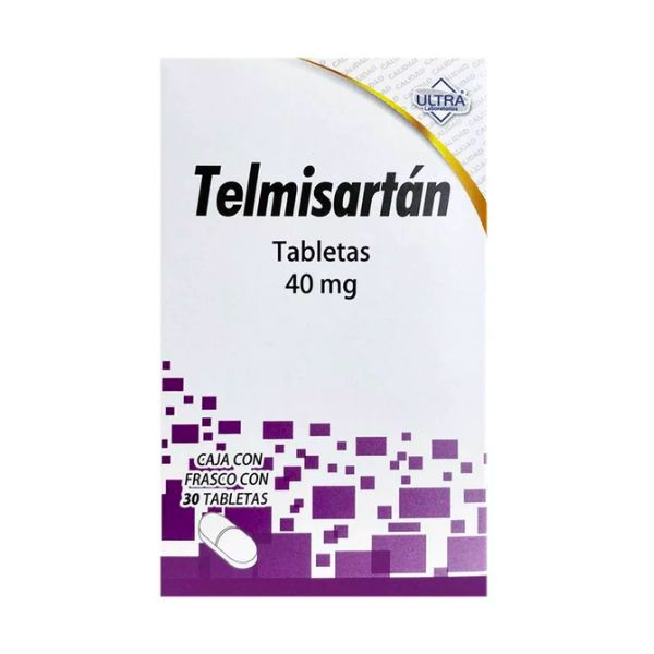 Telmisartan 40 mg Caja con 30 Tabletas