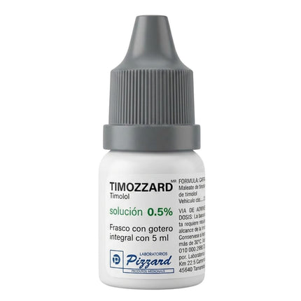 Timozzard (Timolol) 0.5% Solución Oftálmica Frasco con 5 mL