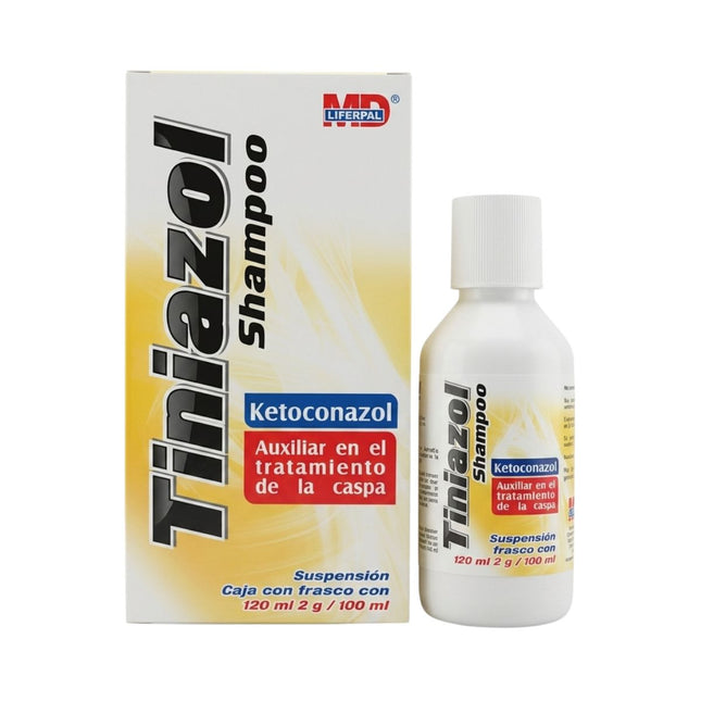 Tiniazol Shampoo (Ketoconazol) 2g/100 mL Frasco con 120 mL