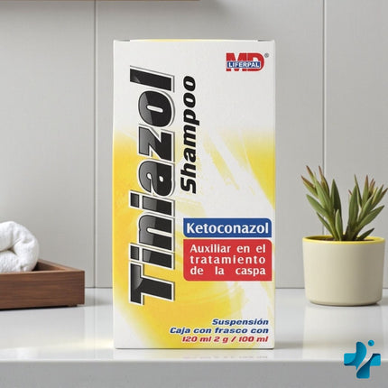 Tiniazol Shampoo (Ketoconazol) 2g/100 mL Frasco con 120 mL