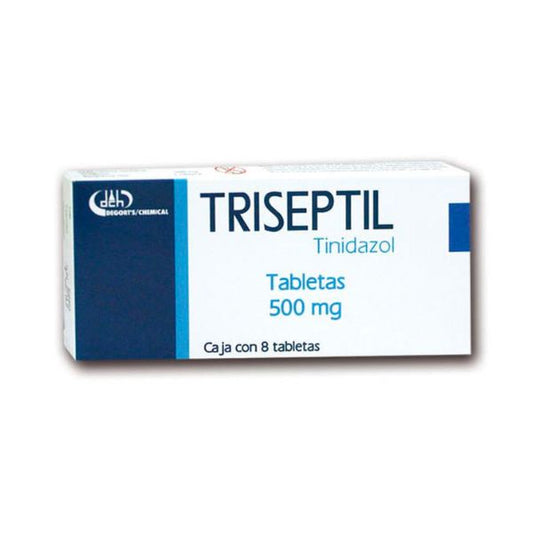 Triseptil (Tinidazol) 500 mg Caja con 8 Tabletas