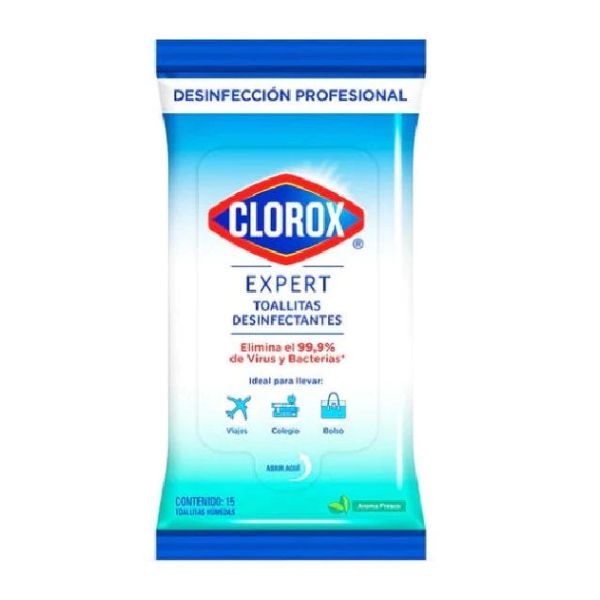 Clorox Expert Toallitas Desinfectantes 15 Toallitas