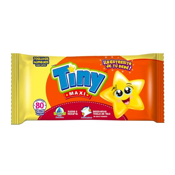 Toallitas Humedas Tiny Paquete con 80 Toallitas