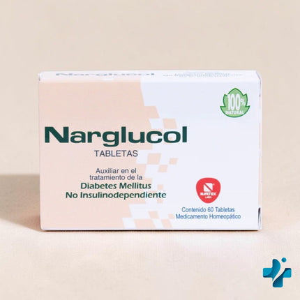 Narglucol (Tratamiento para Diabetes Mellitus ) Caja con 60 Tabletas| Nartex