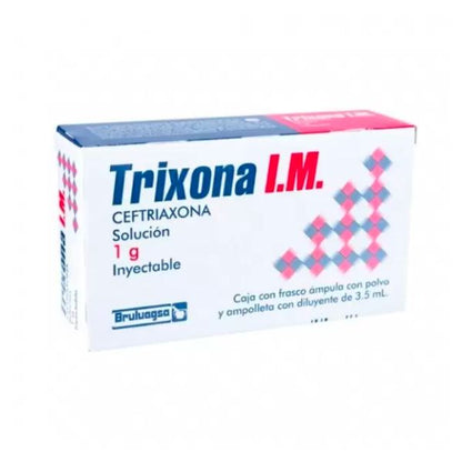 Trixona I.M. (Ceftriaxona) 1 g Solución Inyectable