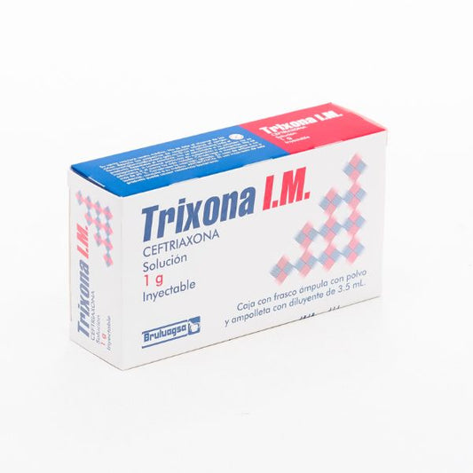 Trixona I.M. (Ceftriaxona) 1 g Solución Inyectable