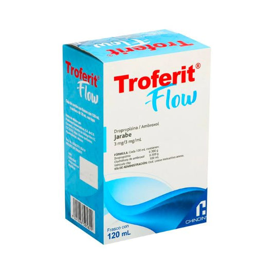 Troferit Flow (Dropropizina/Ambroxol) 3mg/3mg/ml Frasco con 120 ml