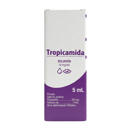 Tropicamida 10 mg Solución Oftálmica Frasco de 5 mL