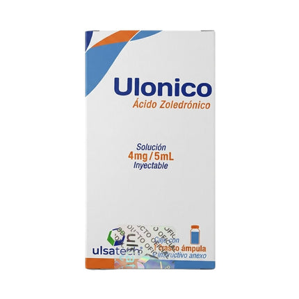 Ulonico  Ácido Zoledrónico 4mg/ 5ml Ámpula Inyectable