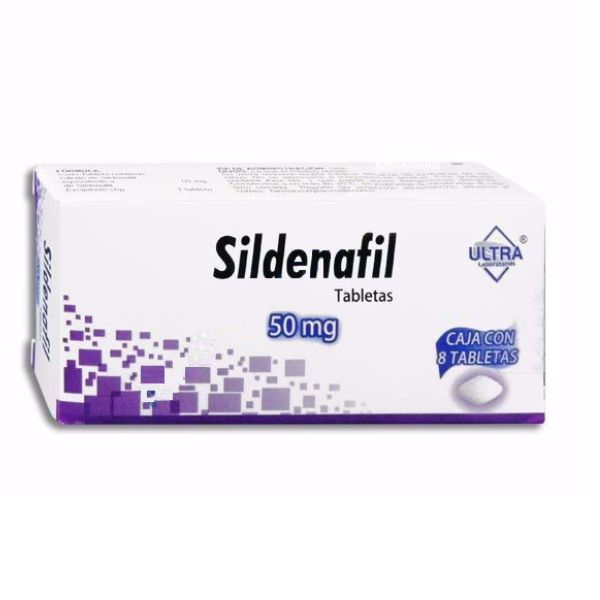 Sildenafil 50 mg Caja con 8 Tabletas