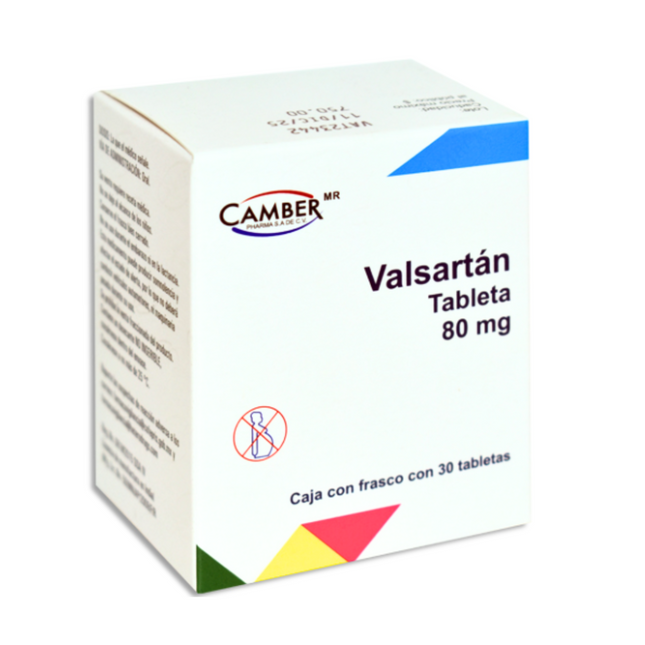 Valsartan 80 Mg Caja Con 30 Tabletas