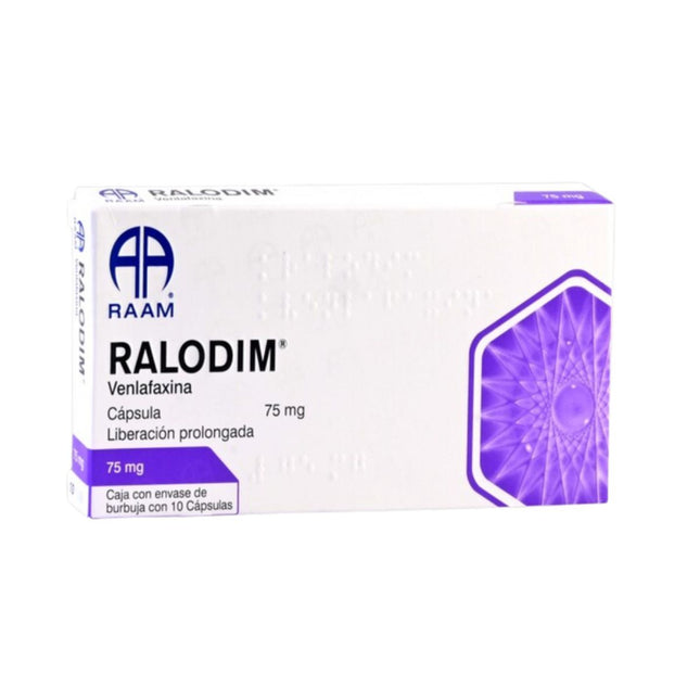 Ralodim  Venlafaxina 75 mg Caja con 10 Cápsulas Liberación Prolongada