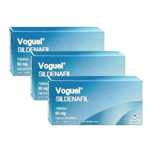 Sildenafil 50 Mg Voguel Genérico De Viagra 30 Tabletas Pack