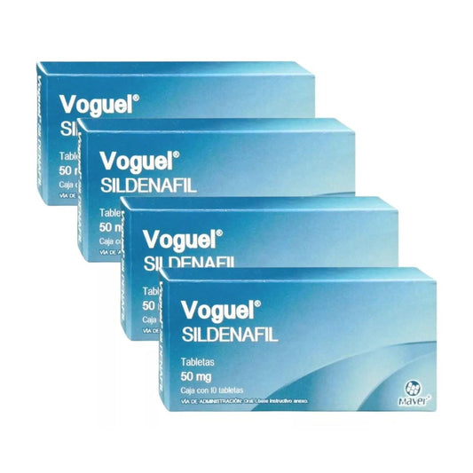 Sildenafil 50 Mg Voguel Genérico De Viagra 40 Tabletas Pack