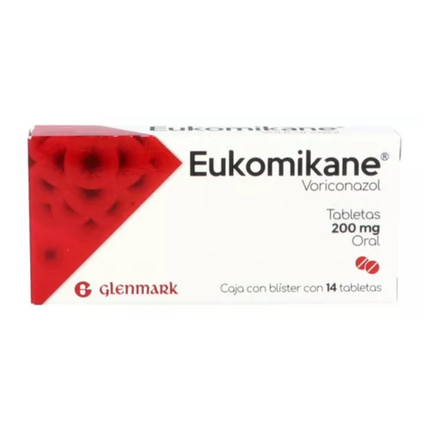 Eukomikane (Voriconazol) 200 mg Caja con 14 Tabletas