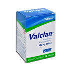 Valclan (Amoxicilina(Ácido Clavulanico) 500 mg/125 mg Frasco con 12 Ta ...