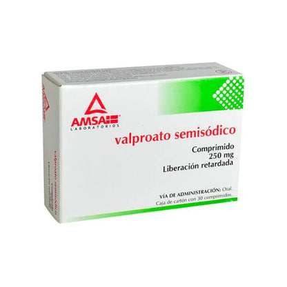 Valproato Semisodico 250 mg Caja con 30 Comprimidos