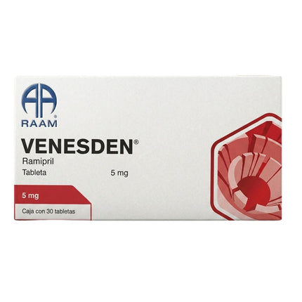 Venesden (Ramipril) 5.0 mg Caja con 30 Tabletas