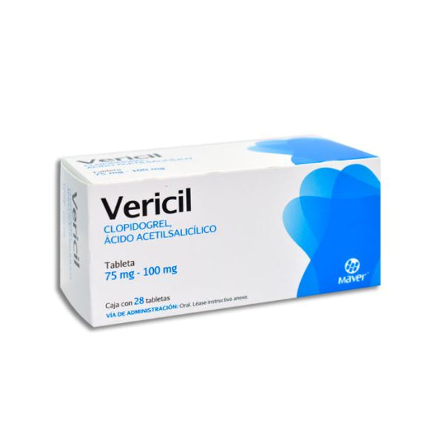 Vericil (Clopidogrel / Ácido Acetilsalicílico) 75 mg / 100 mg