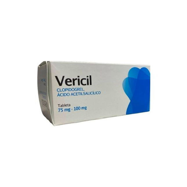 Vericil (Clopidogrel / Ácido Acetilsalicílico) 75 mg / 100 mg