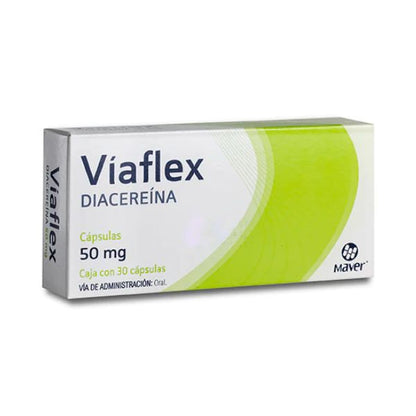 Viaflex (Diacereina) 50 mg 30 Caja Con 30 Cápsulas