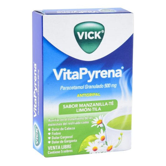 Vick Pyrena Té Limón/Tila con 5 Sobres de 5 mg