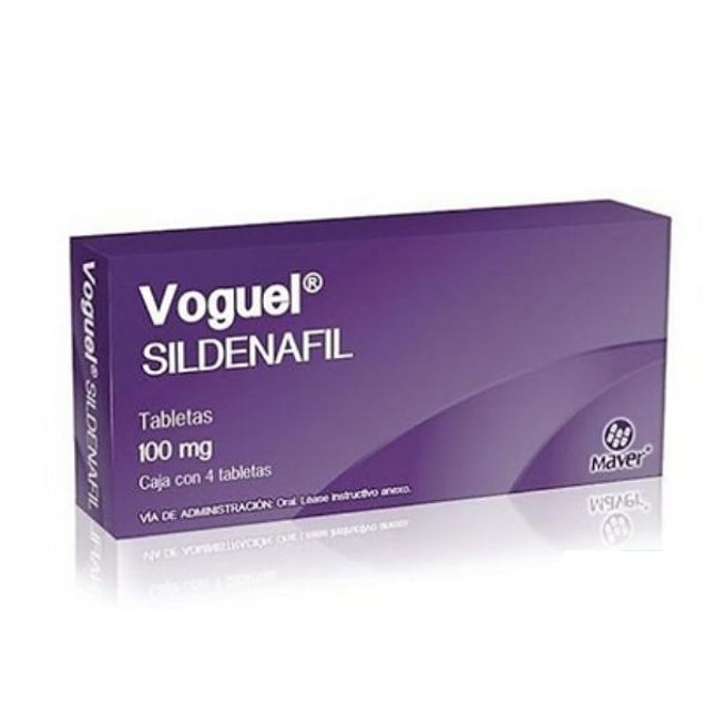 Voguel (Sildenafil) 100 mg Caja con 4 Tabletas