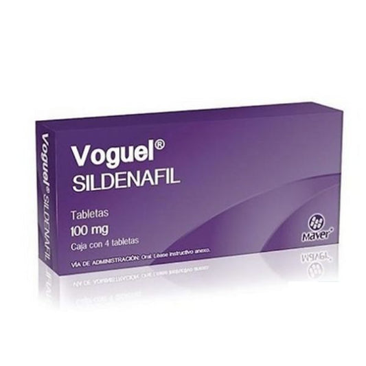 Voguel (Sildenafil) 100 mg Caja con 4 Tabletas