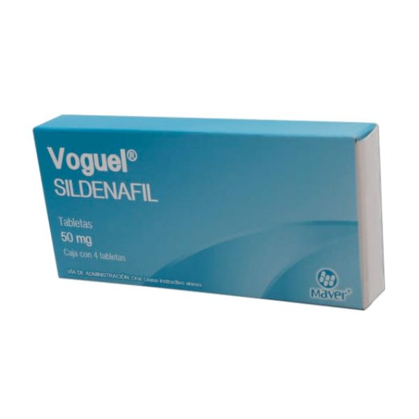 Voguel (Sildenafil) 50 mg Caja con 4 Tabletas