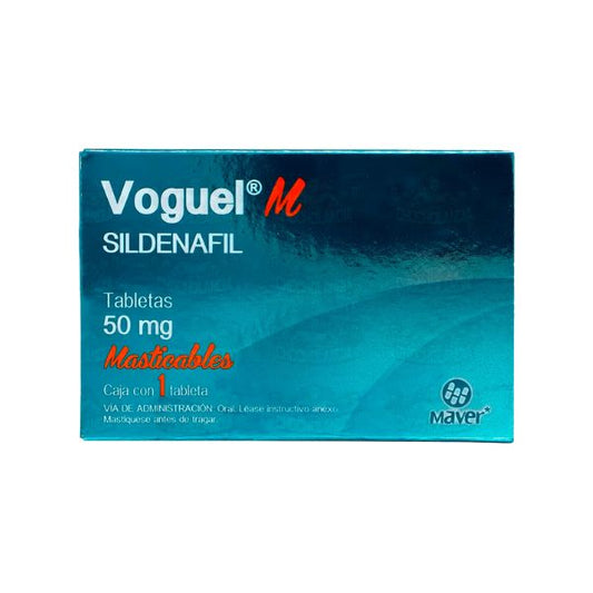 Voguel M (Sildenafil) 50 mg Caja con 1 Tableta Masticable