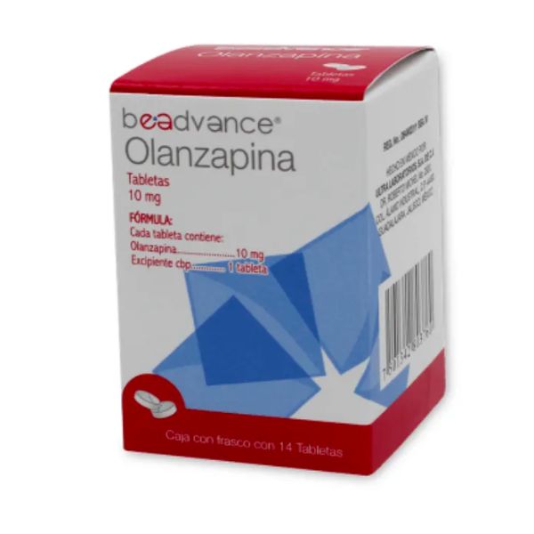 Olanzapina 10 mg Caja con 14 Tabletas