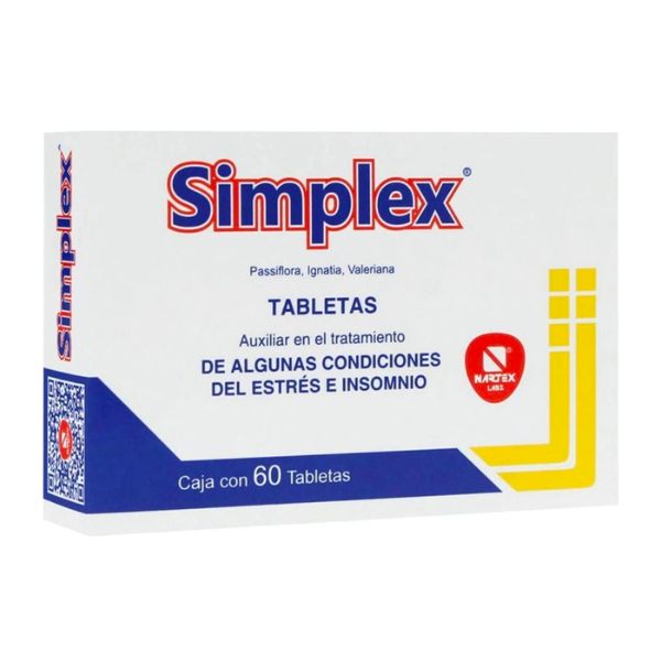 Simplex Caja con 60 Tabletas Nartrex Lab