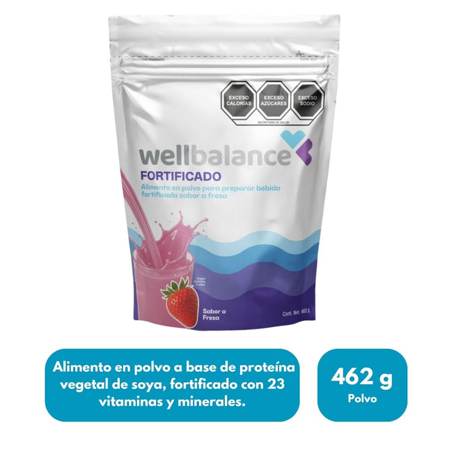 Wellbalance Fortificado Sabor Fresa 462 g