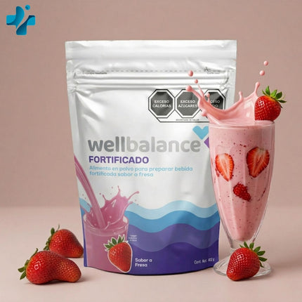 Wellbalance Fortificado Sabor Fresa 462 g