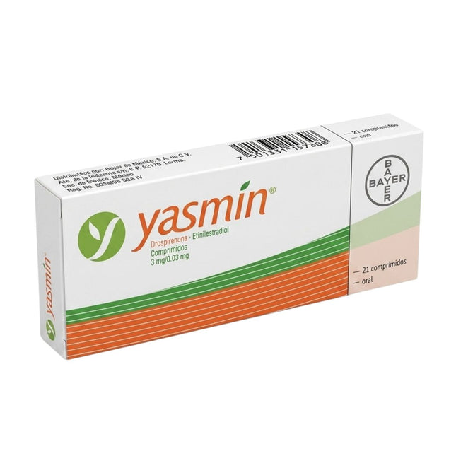 Yasmin (Drospirenona/Etinilestradiol) Caja con 21 Comprimidos