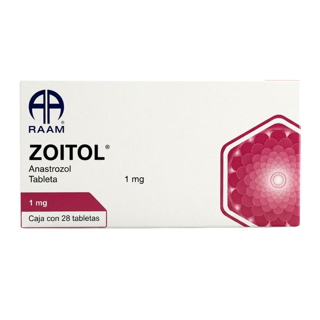 Zoitol Anastrozol 1 Mg  Caja Con 28 Tabletas
