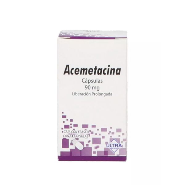 Acetamicina Acemetacina 90 mg Caja con 14 Cápsulas – Farmacia Sanorim