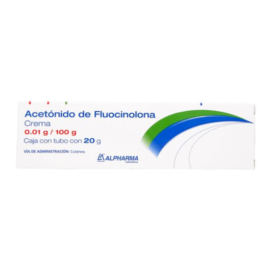 Acetónido de Fluocinolona Crema 0.01g/100g Tubo con 20g