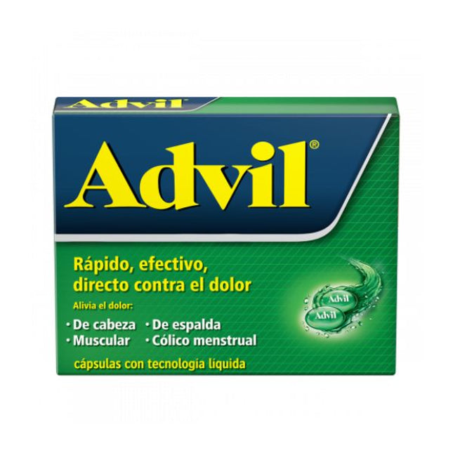 Advil (Ibuprofeno) 200 mg Caja con 10 Cápsulas