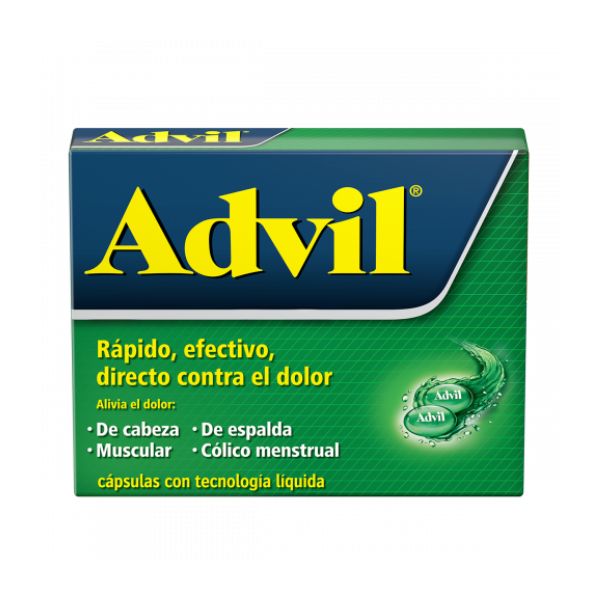 Advil (Ibuprofeno) 200 mg Caja con 10 Cápsulas