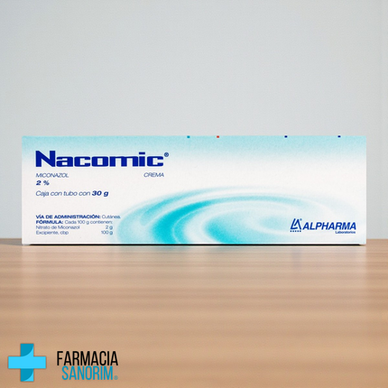 Miconazol 2% Nacomic Caja con tubo de 30g