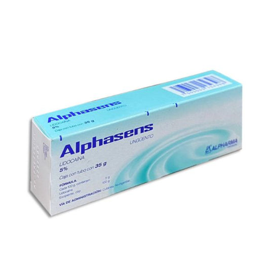 Alphasens (Lidocaína) 5% en Ungüento Tubo con 35 g