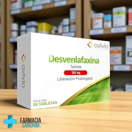 Desvenlafaxina 100 mg Liberación Prolongada Caja C/28 tabletas