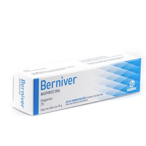 Berniver (Mupirocina) Unguento 2.0% Caja Tubo Con 15 g – Farmacia Sanorim