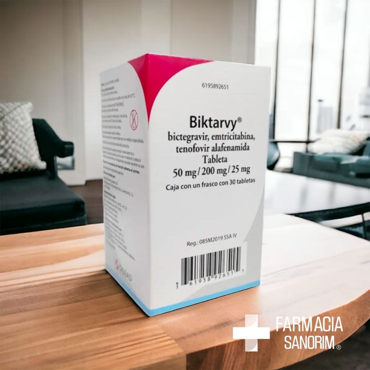 Biktarvy 50 mg / 200 mg / 25 mg Caja con Frasco con 30 Tabletas