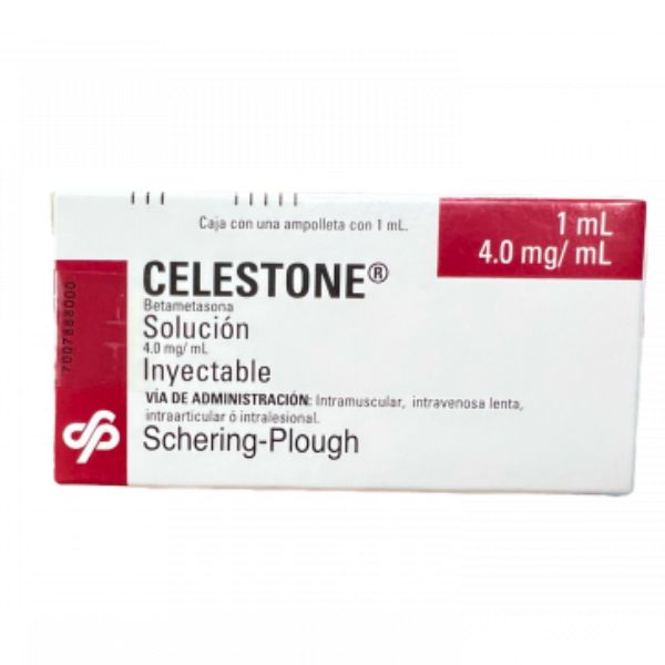 Celestone (Betametasona) 4 mg/1 ml Solución Inyectable