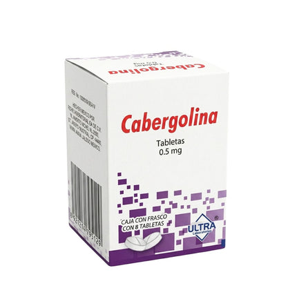 Cabergolina 0.5 mg Caja con 8 Tabletas