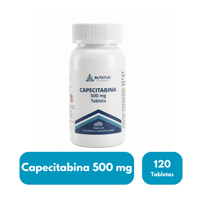 Capecitabina 500 mg Frasco con 120 Tabletas | Mayan Farma