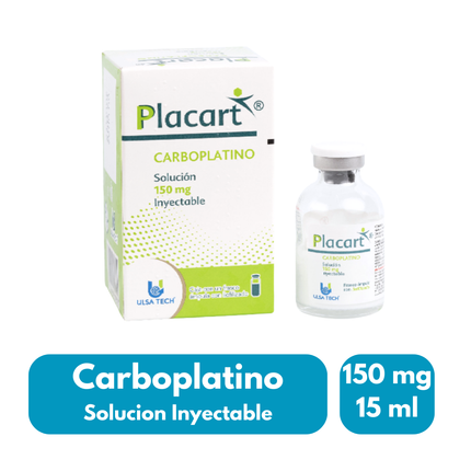 Placart (Carboplatino) 150mg/15ml Inyectable Caja con Frasco Ámpula